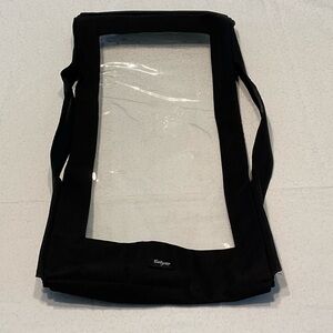 Black Top-A-Tote with Clear Window